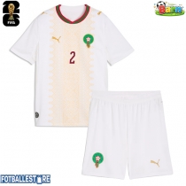 Marokko Achraf Hakimi #2 Bortedraktsett Barn VM 2026 Kortermet (+ Korte bukser)